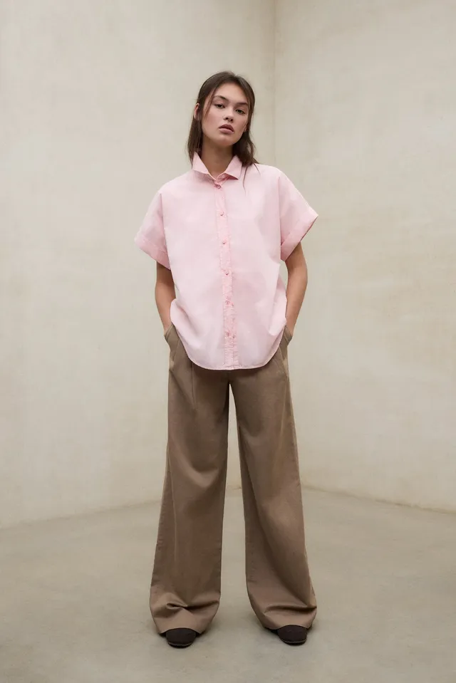 camisa-isabel-rosa-ecoalf-algod-n-regenerativo-para-mujer image 1
