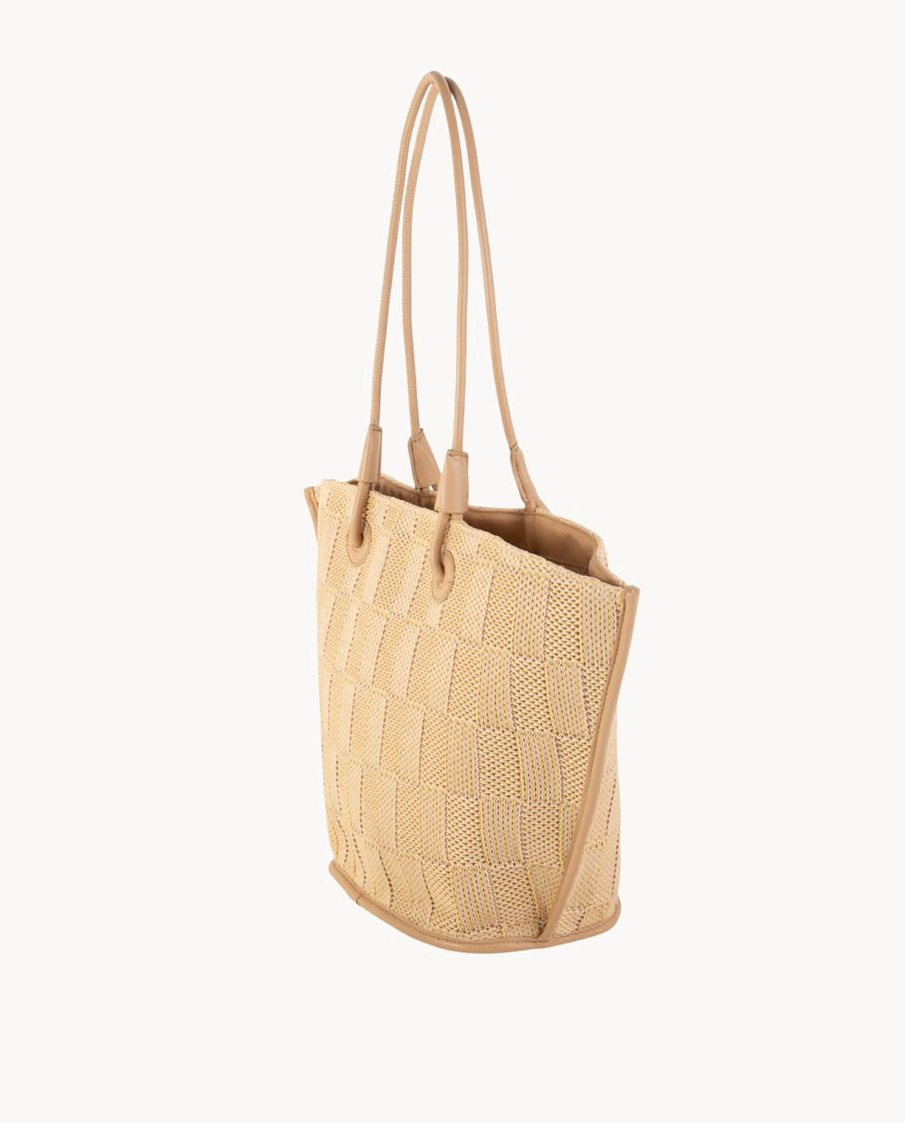 bolso-tote-kbas-de-polipropileno-con-cremallera-color-beige image 2