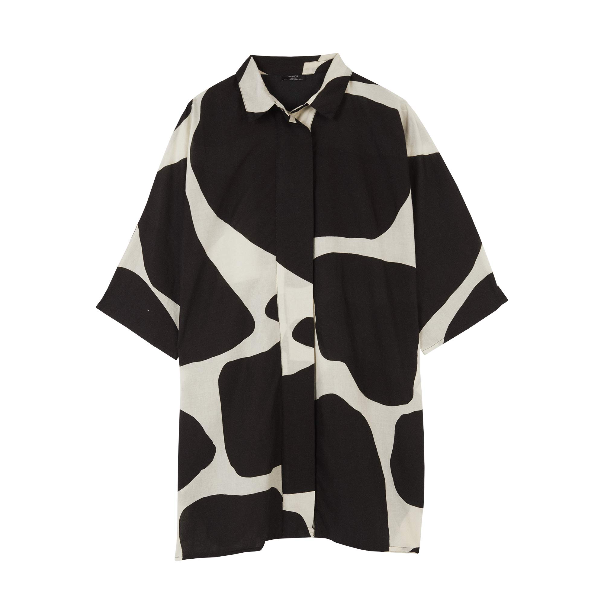 parfois-vestido-oversize-estampado-de-lino-para-mujer image 1