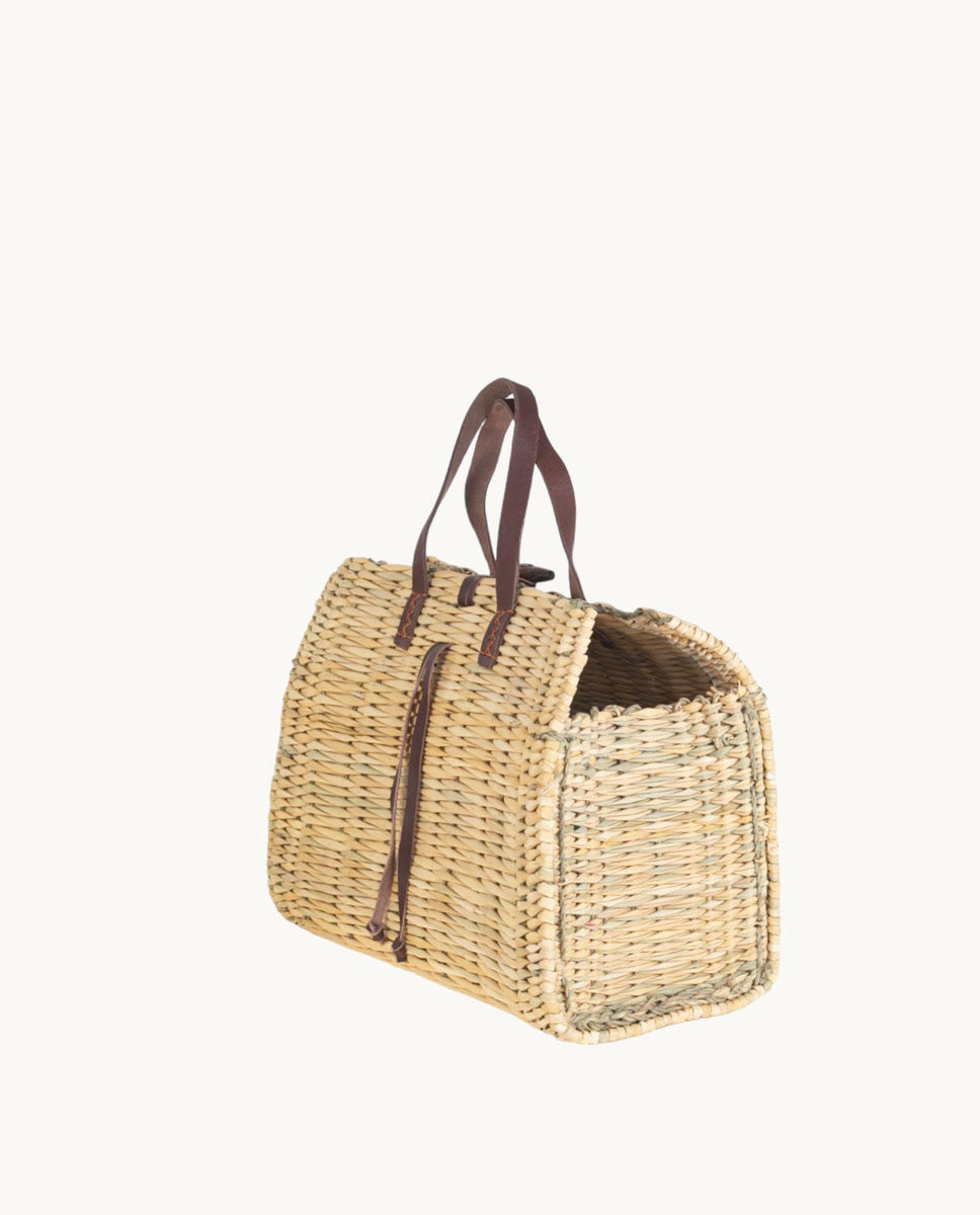bolso-de-junquillo-natural-kbas-tama-o-mediano-con-asas-de-cuero image 2