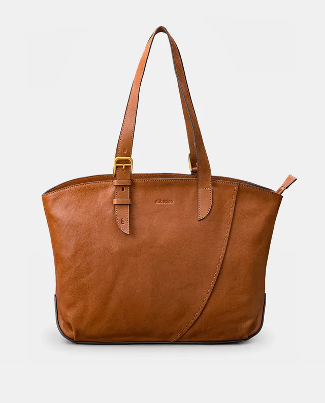 abbacino-bolso-shopper-piel-cognac-premium image 1