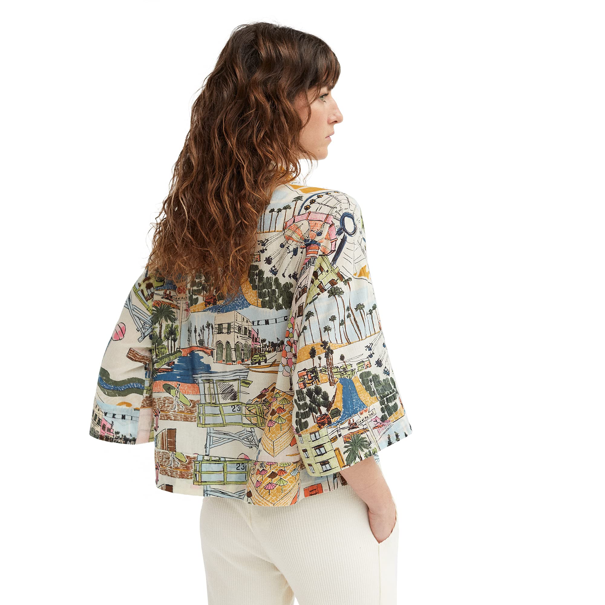 parfois-camisa-oversize-estampada-mujer-2 image 5
