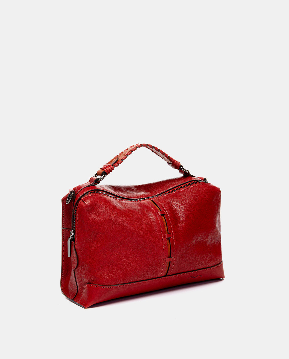 abbacino-bandolera-piel-premium-roja-cl-sica-lua image 2