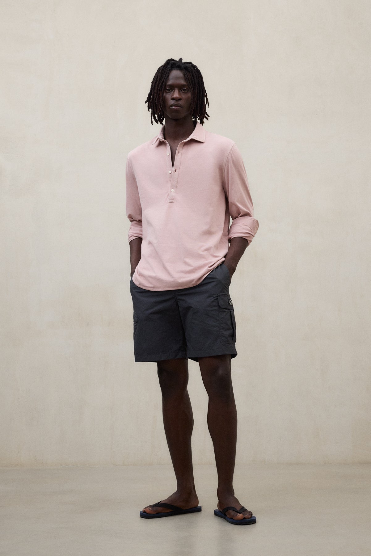 camisa-ecoalf-will-rosa-para-hombre image 1