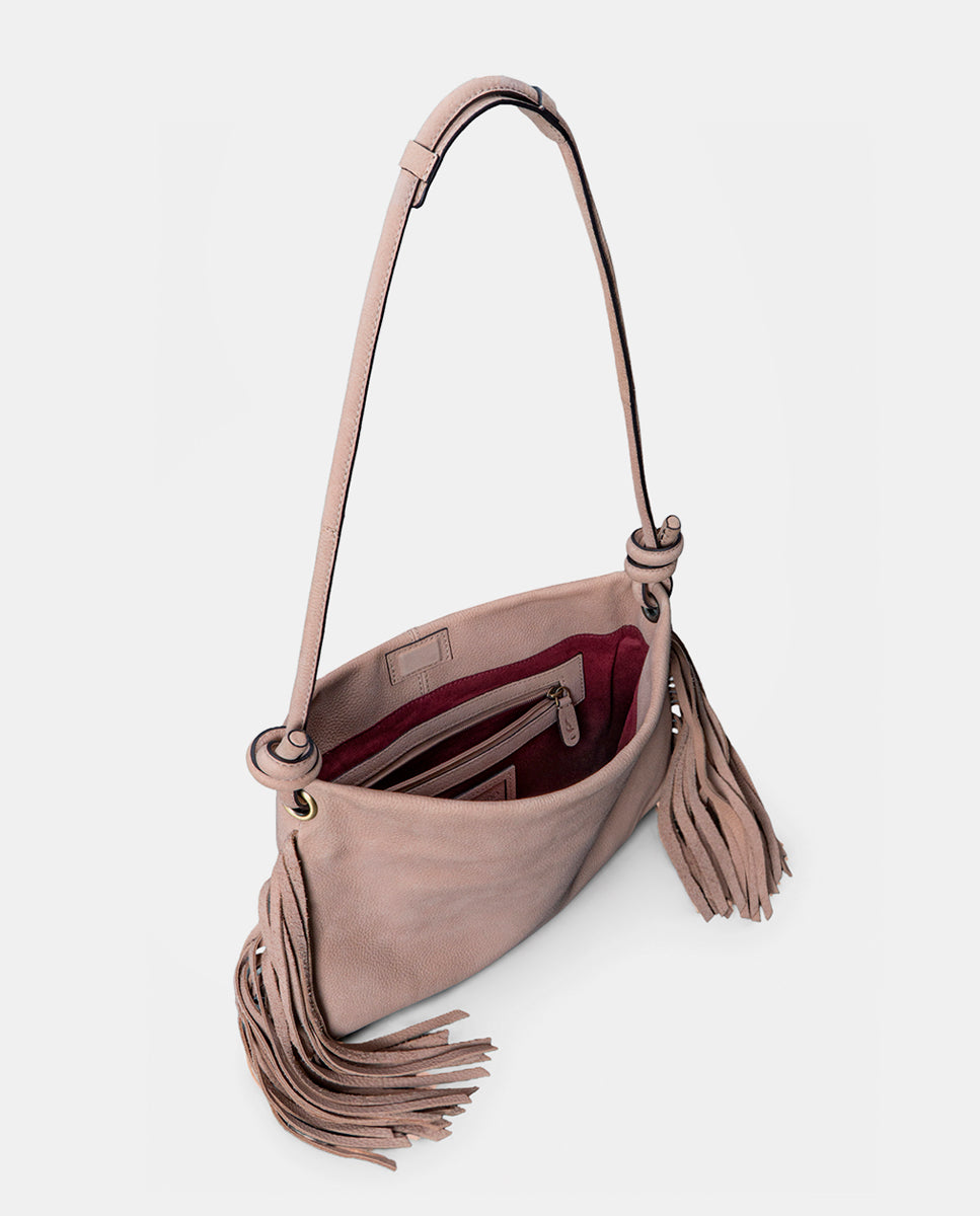 bolso-de-hombro-abbacino-en-piel-con-flecos-beige image 4
