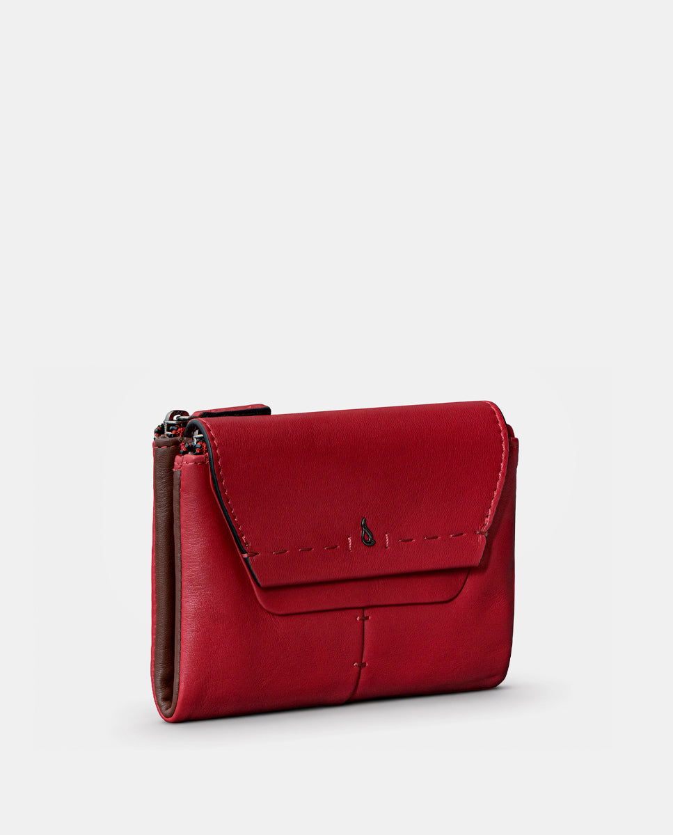 abbacino-cartera-mediana-de-mujer-en-piel-roja-2 image 4