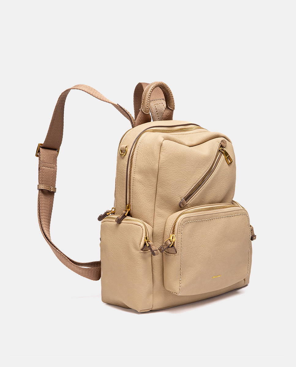 abbacino-mochila-mujer-materiales-reciclados-beige-efecto-piel image 2