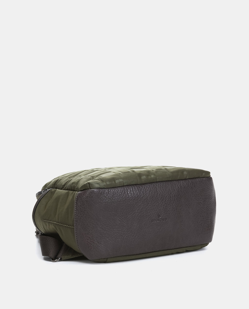 abbacino-mochila-casual-de-nylon-reciclado-verde-acolchado image 4