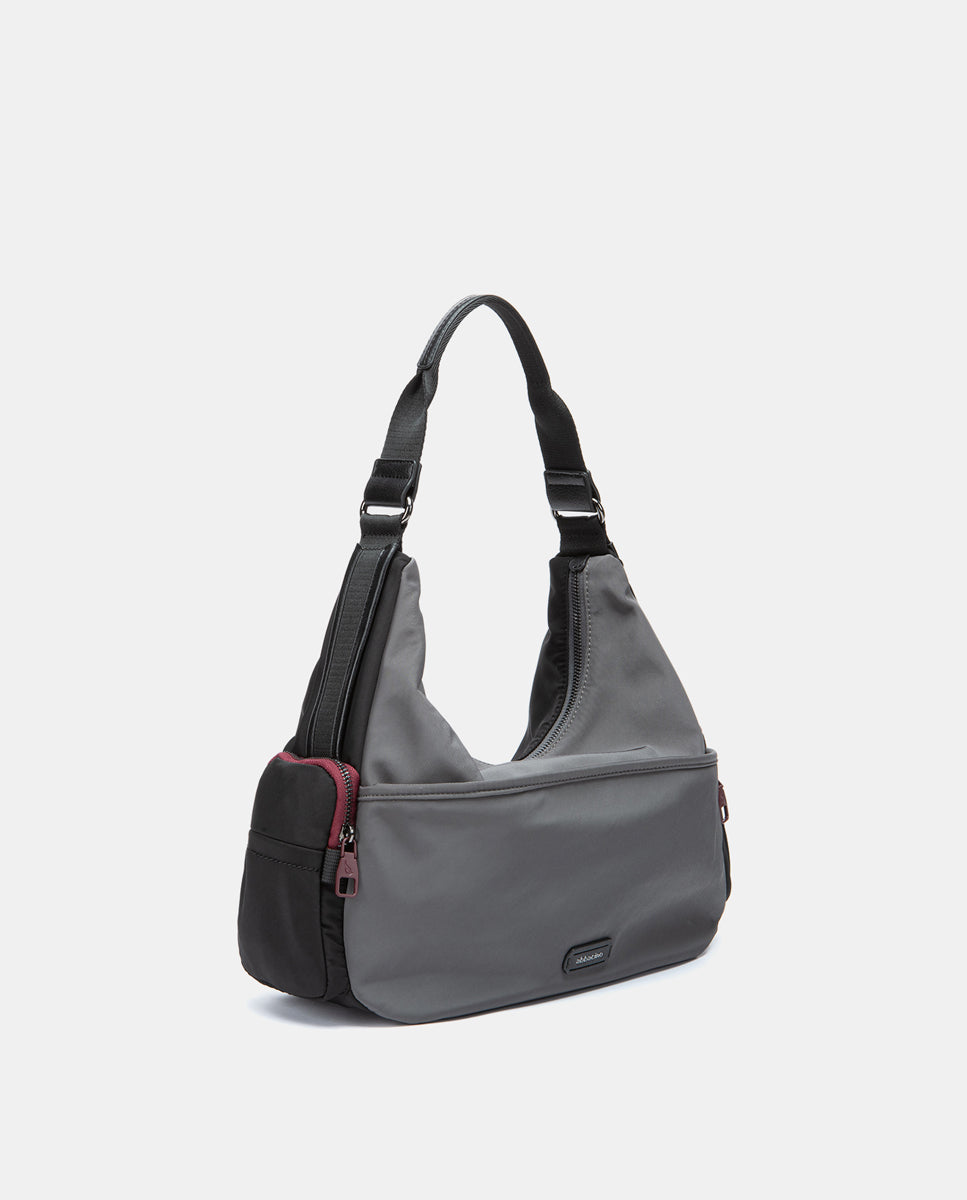 abbacino-bolso-de-hombro-en-materiales-reciclados-gris image 2
