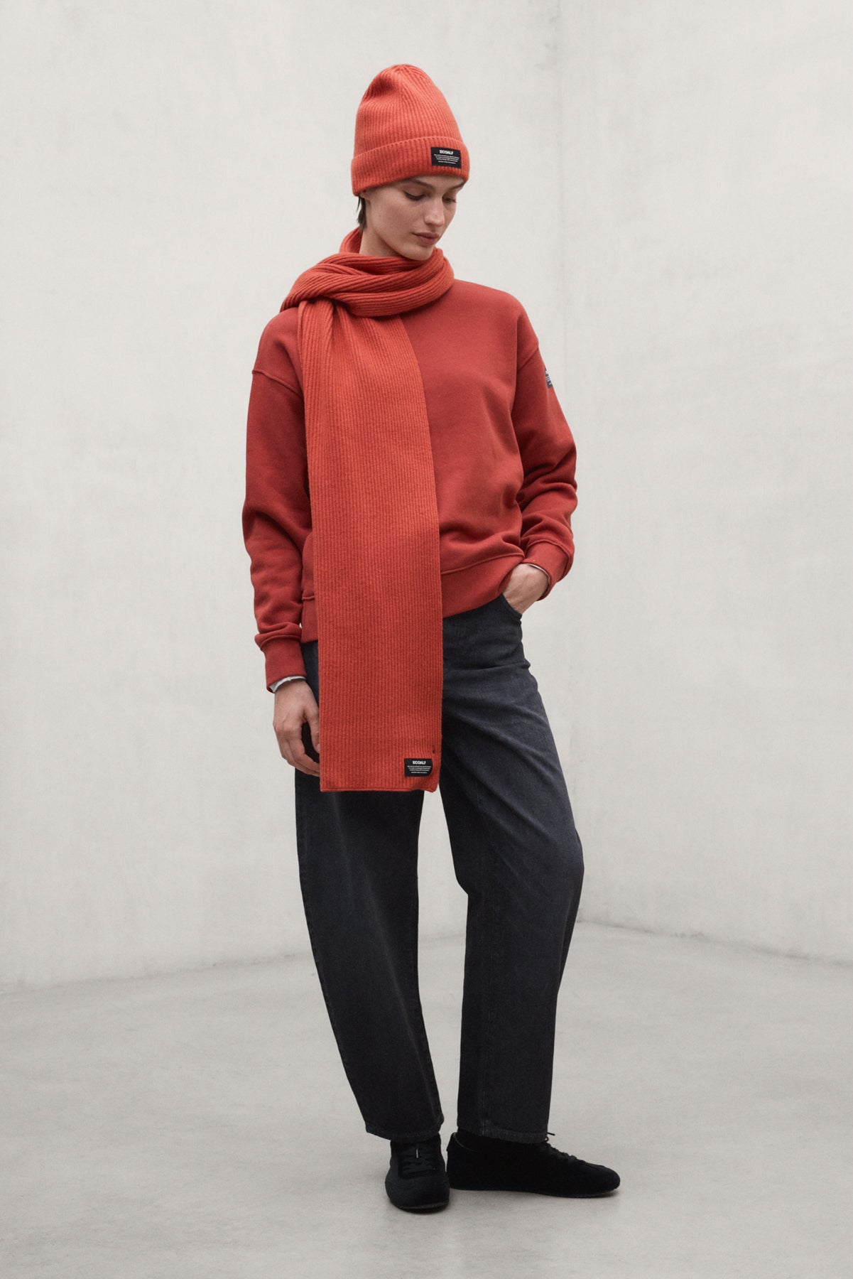 ecoalf-sudadera-godoy-naranja-de-algod-n-reciclado-para-mujer image 1