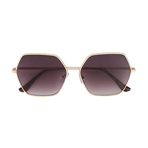 parfois-gafas-de-sol-met-licas-hexagonales-mujer-oro-claro image 7