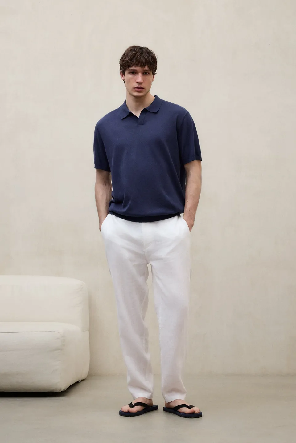 jersey-ecoalf-olmo-azul-marino-de-algod-n-org-nico-para-hombre image 1