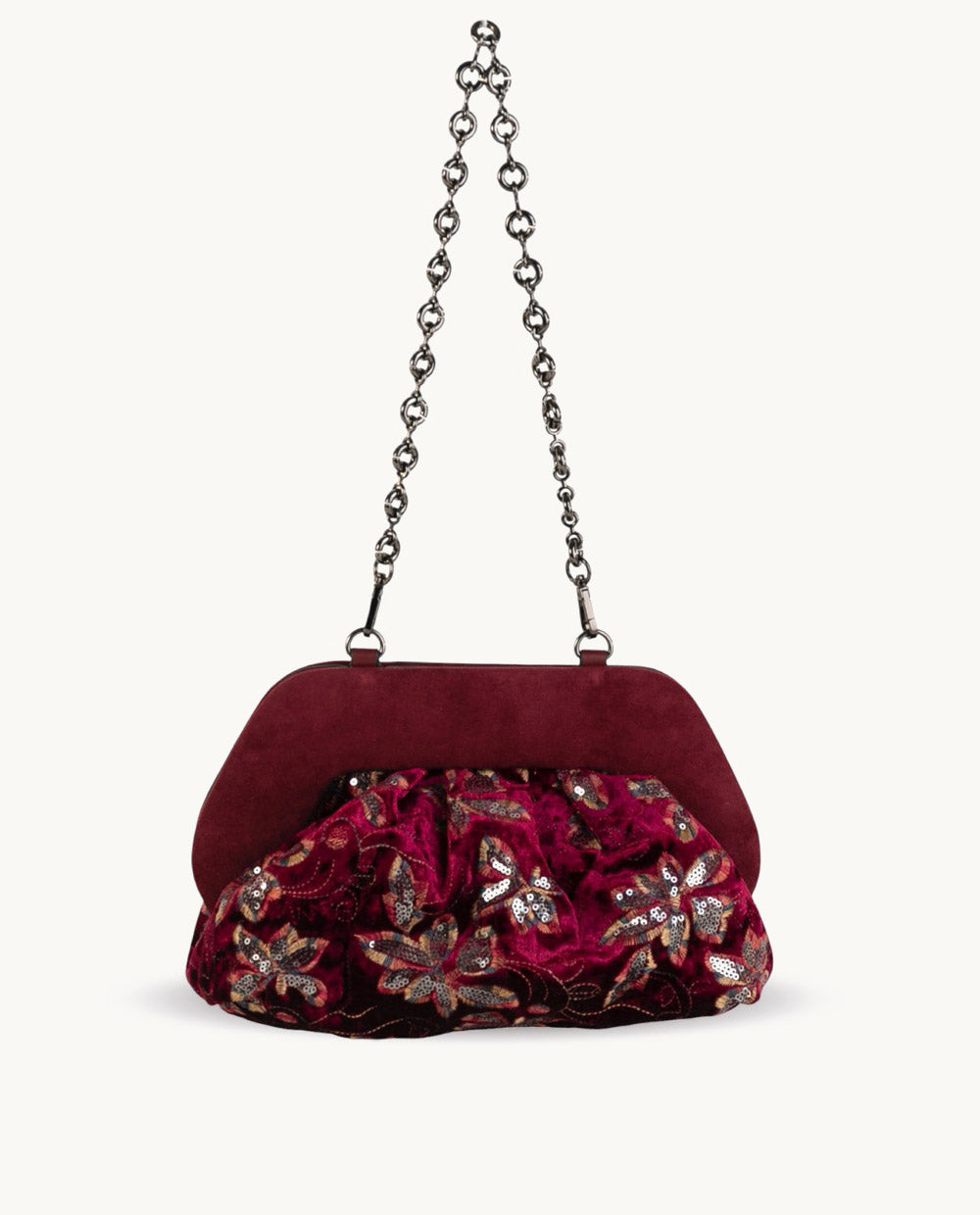 clutch-de-flores-de-textil-coctel-merito-kbas-color-granate image 5