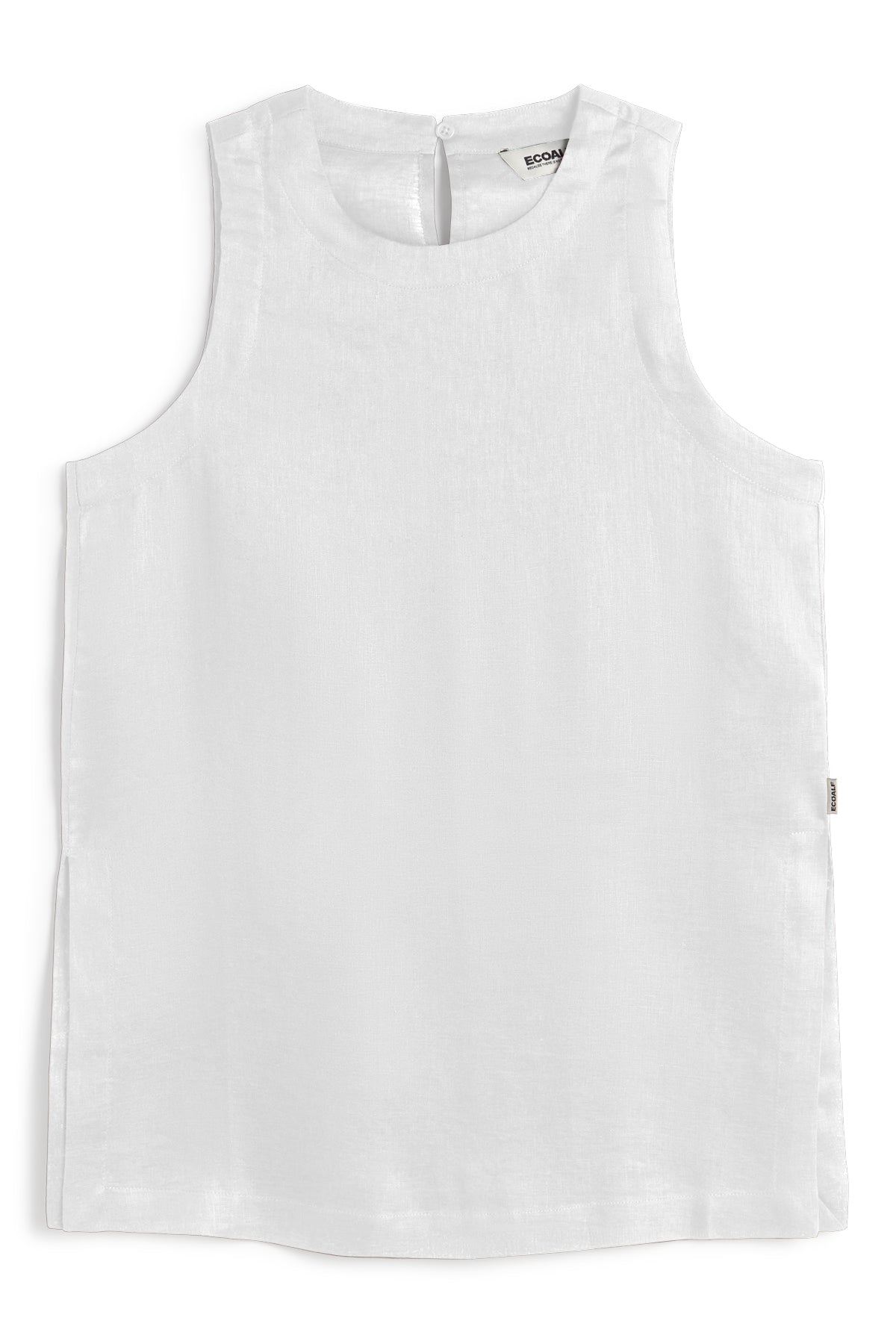 ecoalf-camisa-sia-blanca-de-mujer-80-lino-sin-mangas-fit-regular image 6