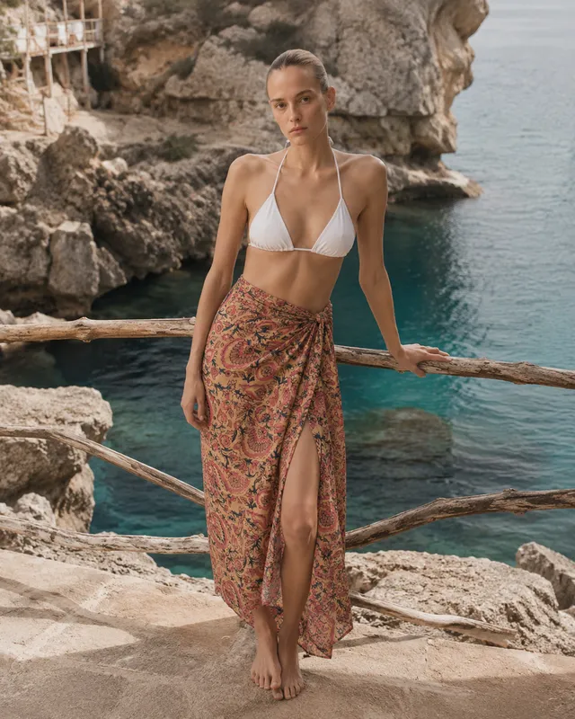 pareo-de-algod-n-kbas-color-beige-playa-y-piscina image 1