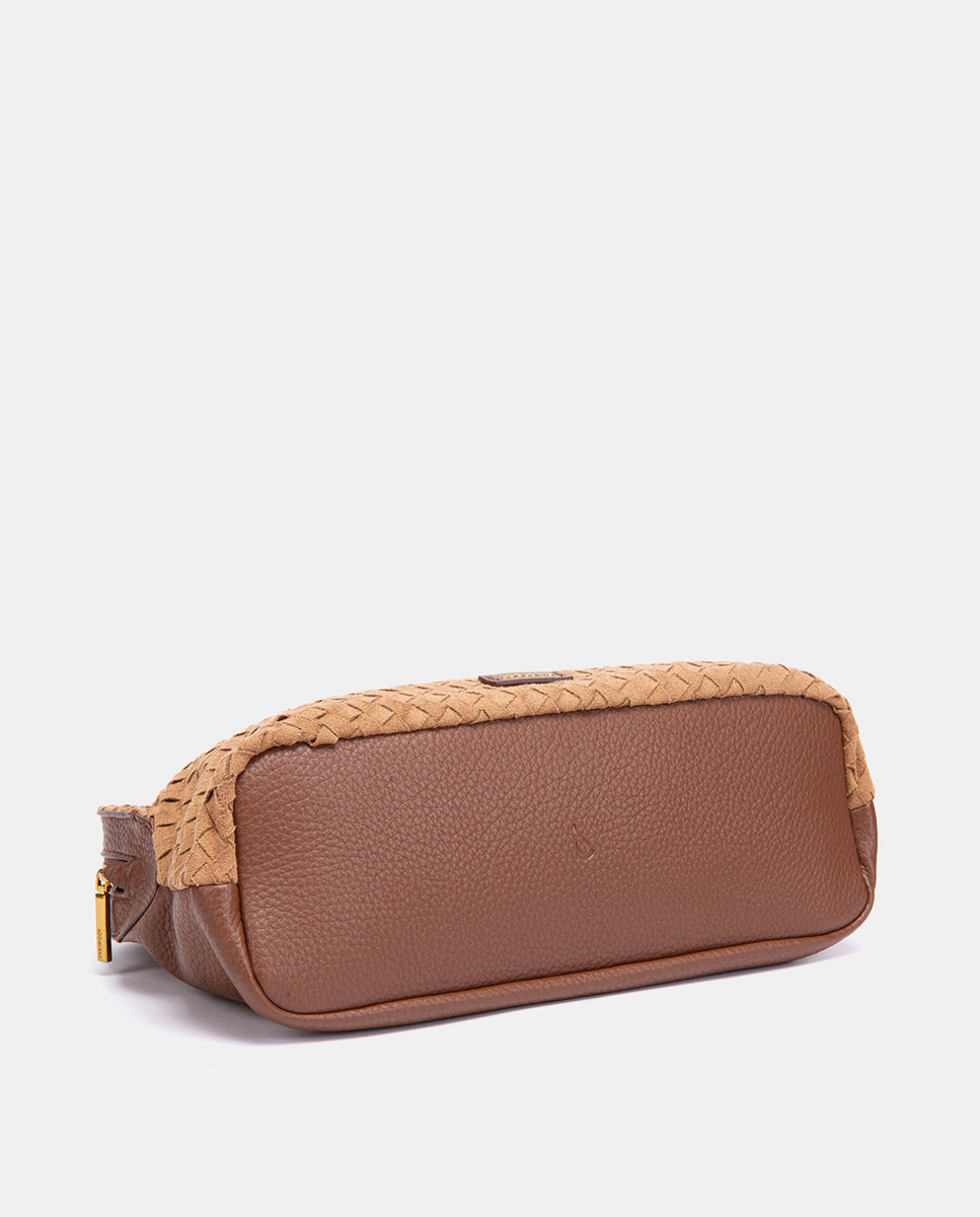 abbacino-bolso-de-mano-trenzado-cognac image 7