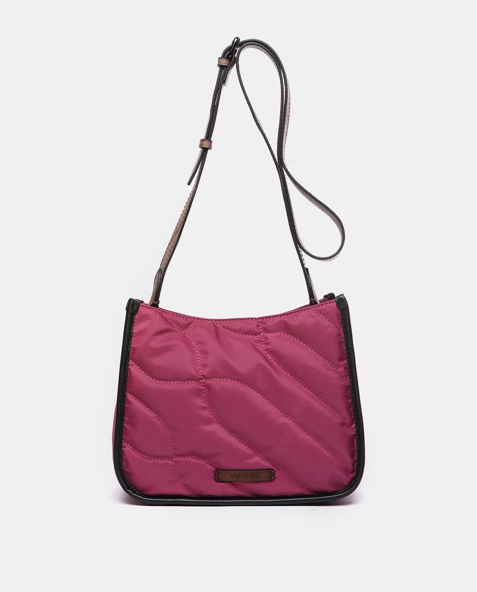 abbacino-bandolera-cruzada-acolchada-fucsia-reciclada image 1