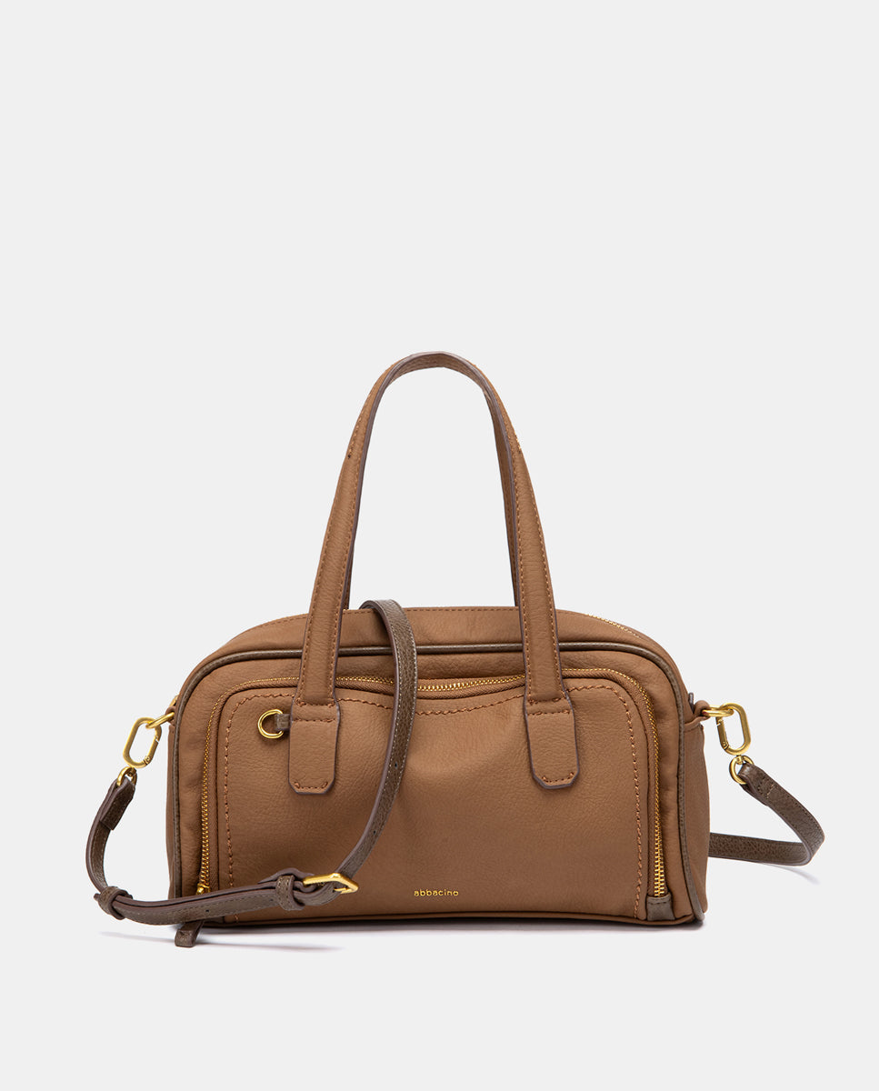 abbacino-bolso-mano-materiales-reciclados-cognac image 4
