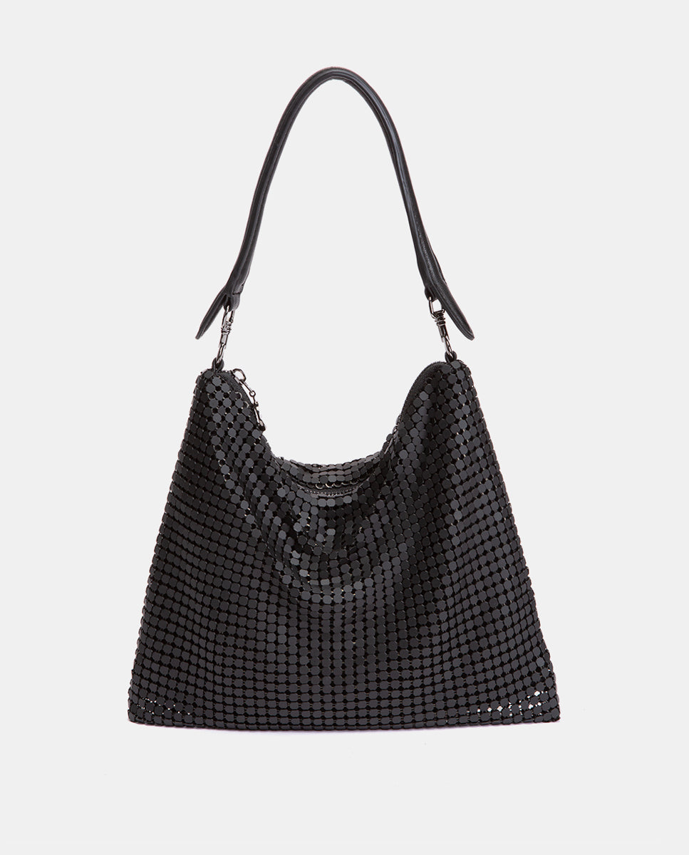 abbacino-bolso-de-hombro-evening-malla-met-lica-negro image 1