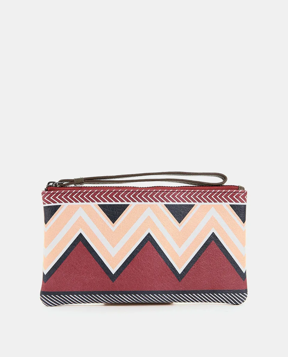 abbacino-bolso-mujer-piel-estampado-geom-trico-burdeos image 1