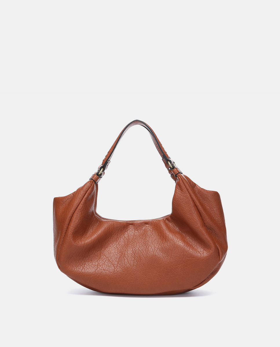 abbacino-bolso-de-mano-cognac-materiales-reciclados image 3
