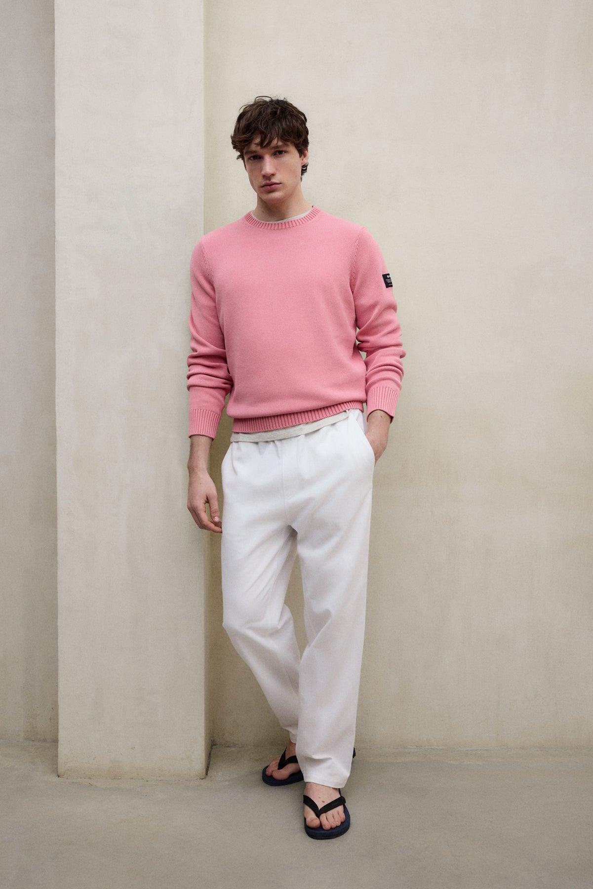 jersey-tail-rosa-de-hombre-ecoalf-50-algod-n-reciclado-fit-regular image 1