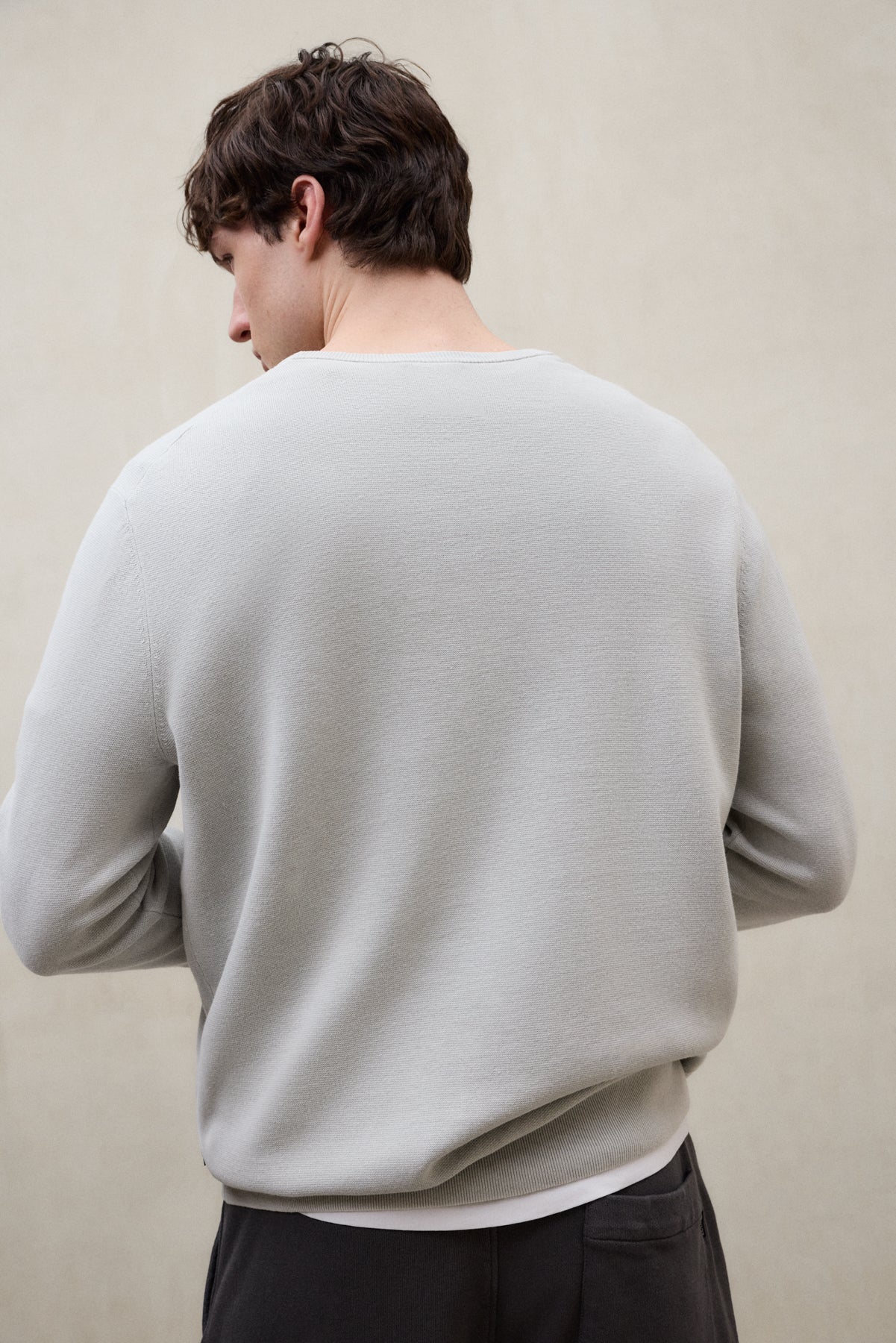 jersey-ecoalf-manzano-gris-de-hombre-70-algod-n-org-nico-fit-regular-cuello-redo image 2
