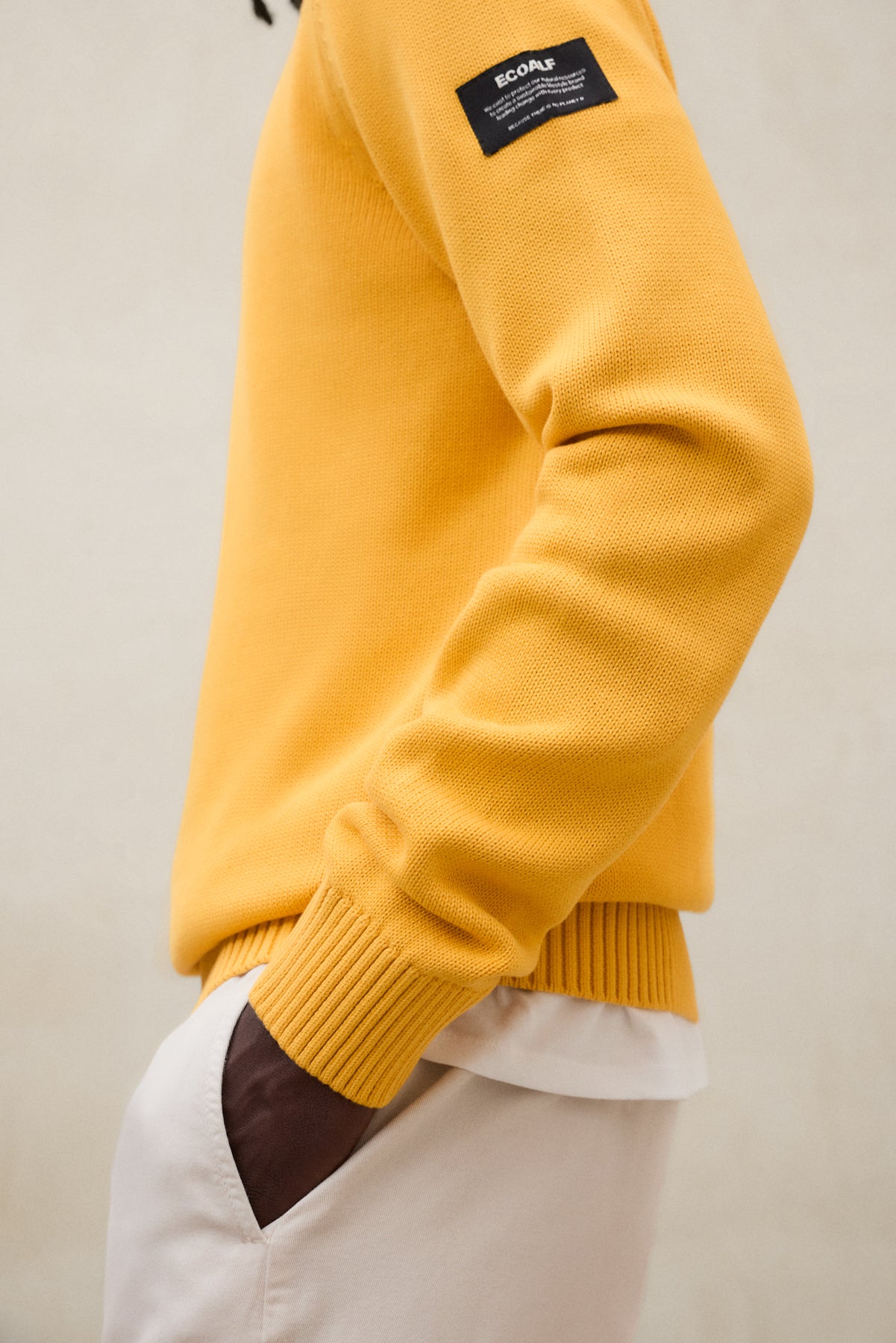 ecoalf-jersey-tail-amarillo-50-algod-n-reciclado-fit-regular-lavado-a-la-piedra image 4