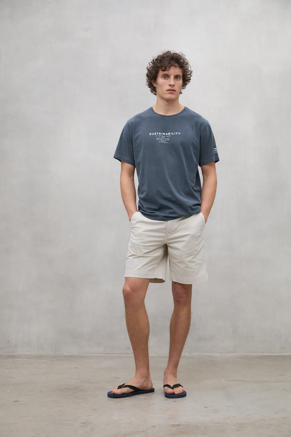 ecoalf-camiseta-puhi-azul-50-algod-n-org-nico-y-50-reciclado-estampado-sostenibi image 1