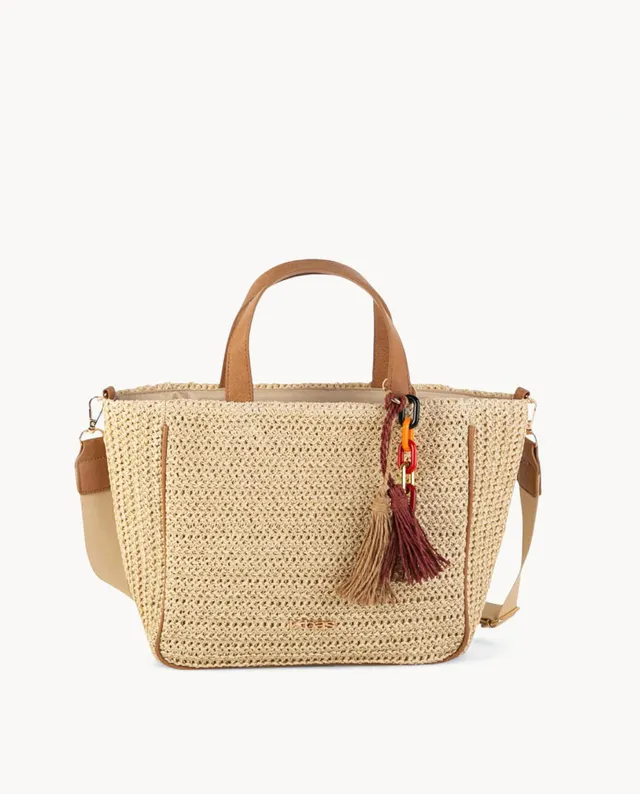 tote-kbas-de-fibra-natural-con-cremallera-color-natural-35x16x25-cm image 1
