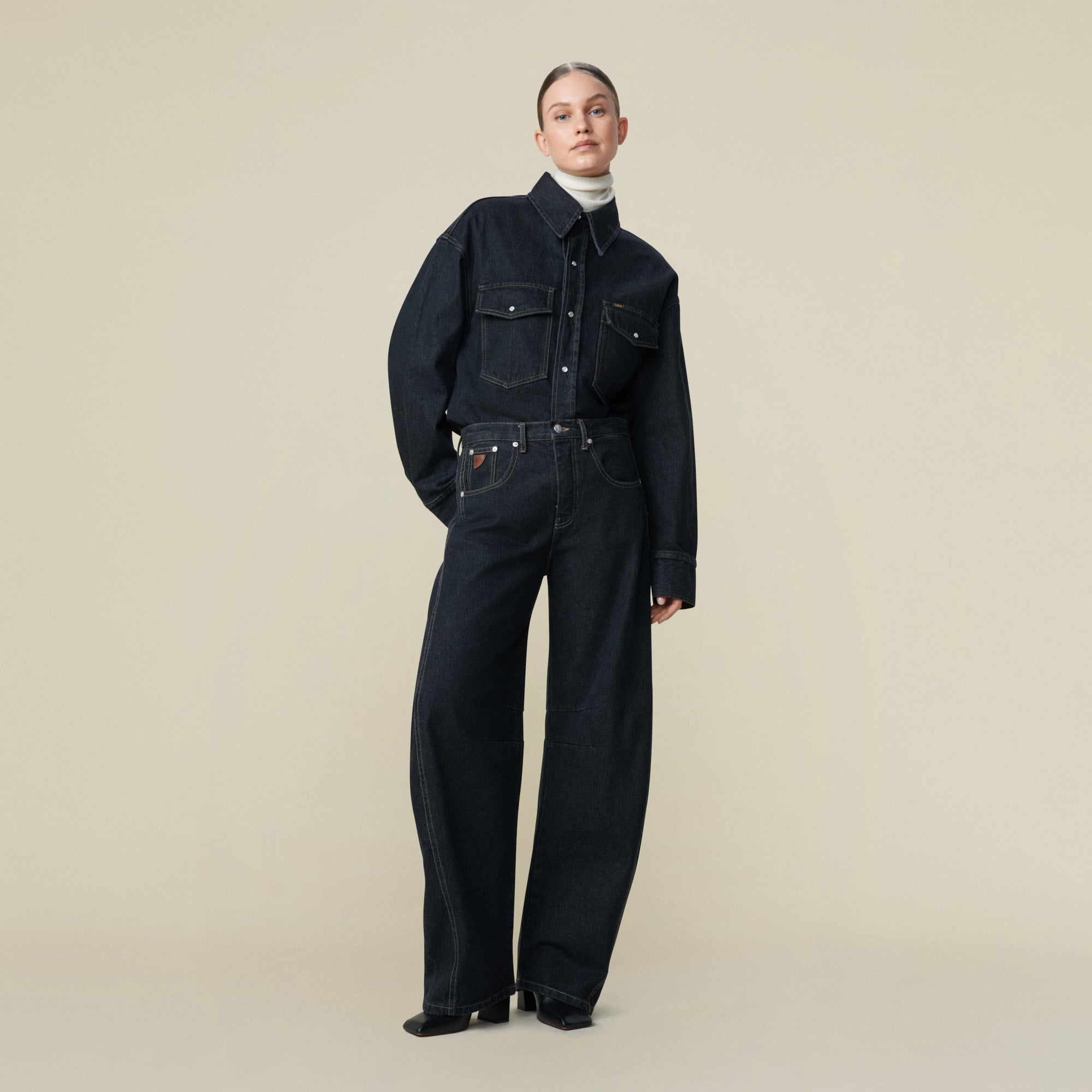 lois-mia-camisa-de-mujer-100-algod-n-corte-regular-varios-tallajes image 2