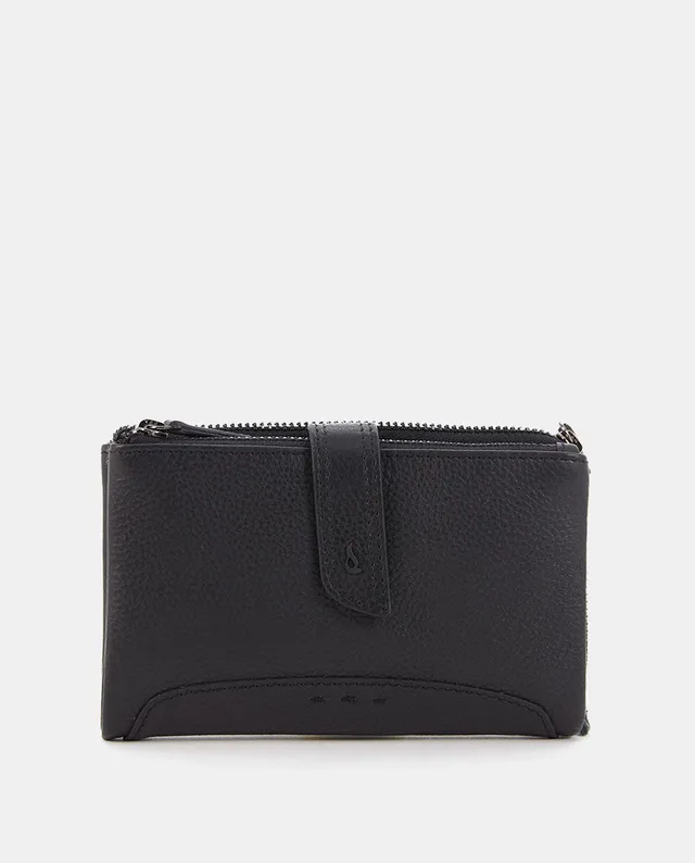 abbacino-cartera-mediana-piel-negra-vacuna-premium image 1