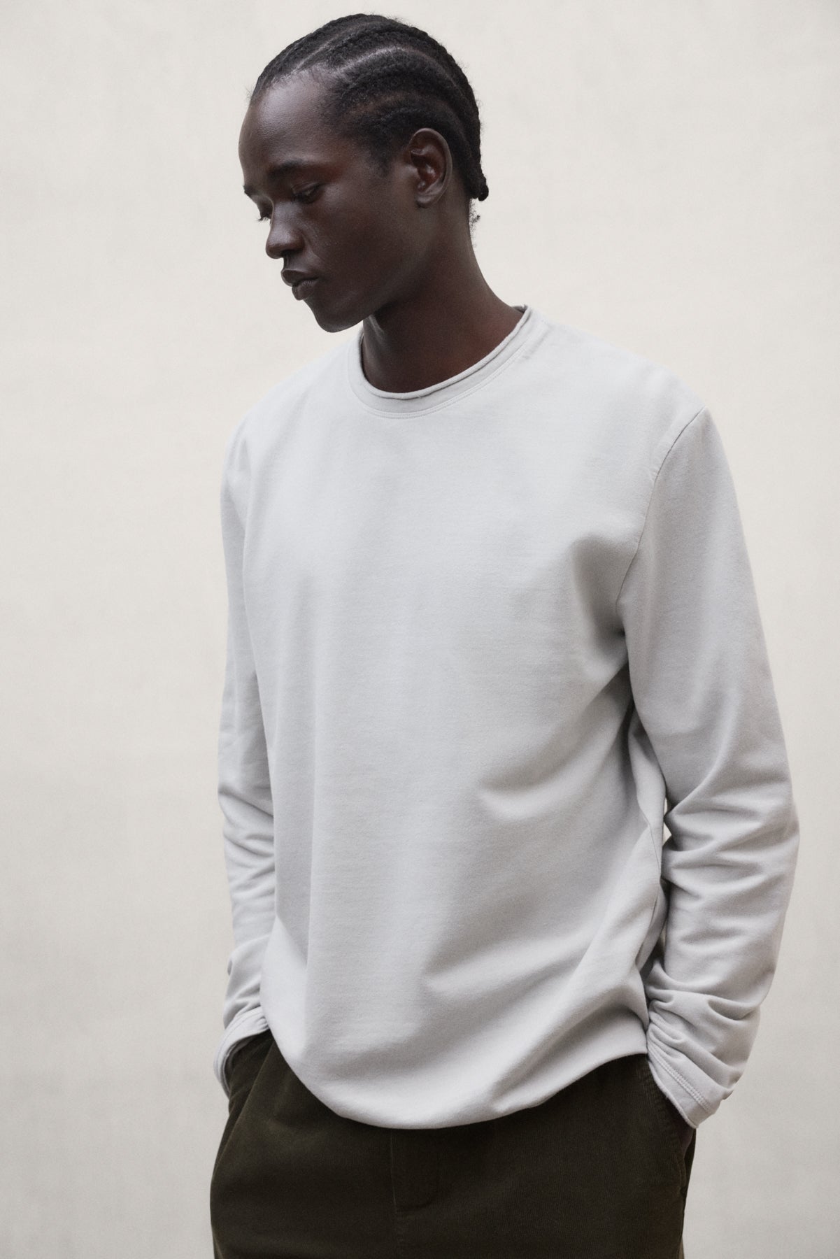 ecoalf-mon-camiseta-manga-larga-hombre-gris-claro image 2