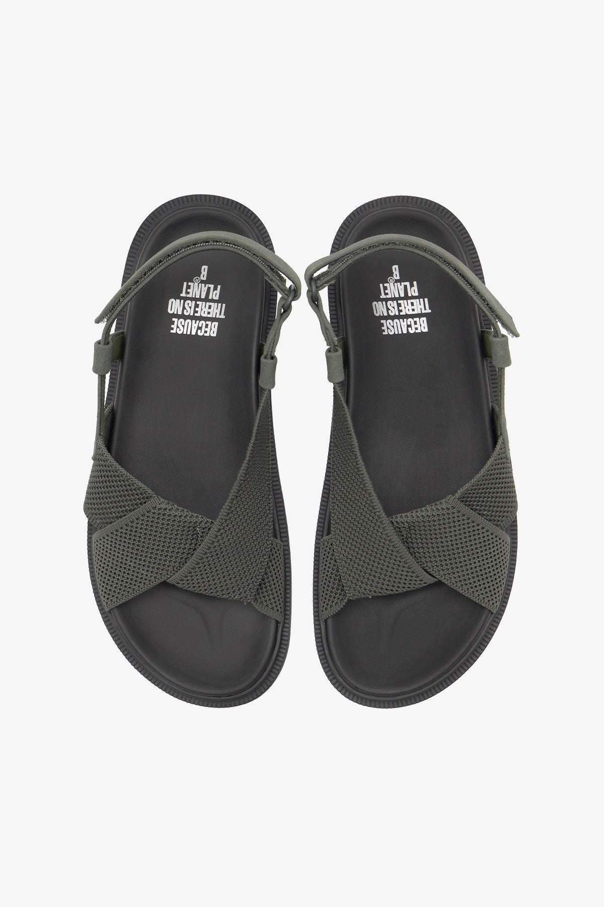 ecoalf-sandalia-gold-khaki-de-mujer-sandalias-veganas-de-poli-ster-reciclado-uto image 2