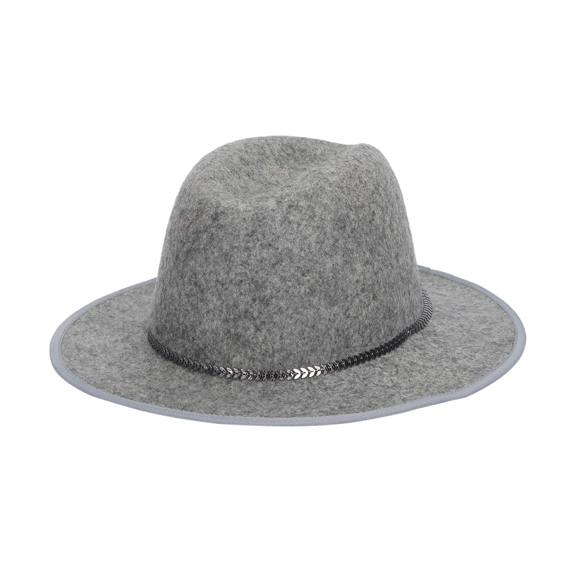 parfois-sombrero-de-lana-cinta-combinada-mujer-gris image 1