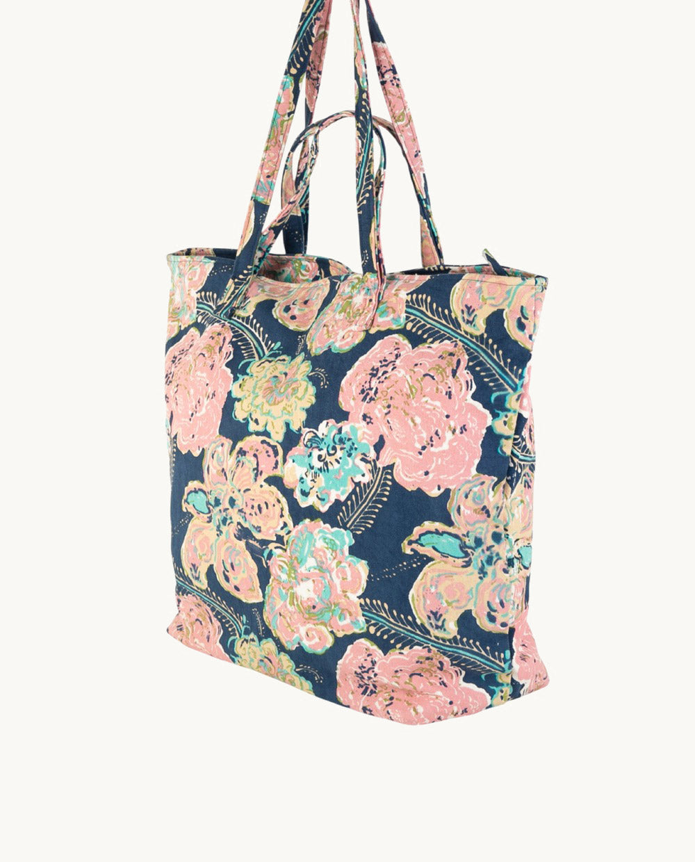 kbas-bolso-playa-de-algod-n-con-cremallera-52x17x42-cm-color-nico-amplio-y-segur image 3