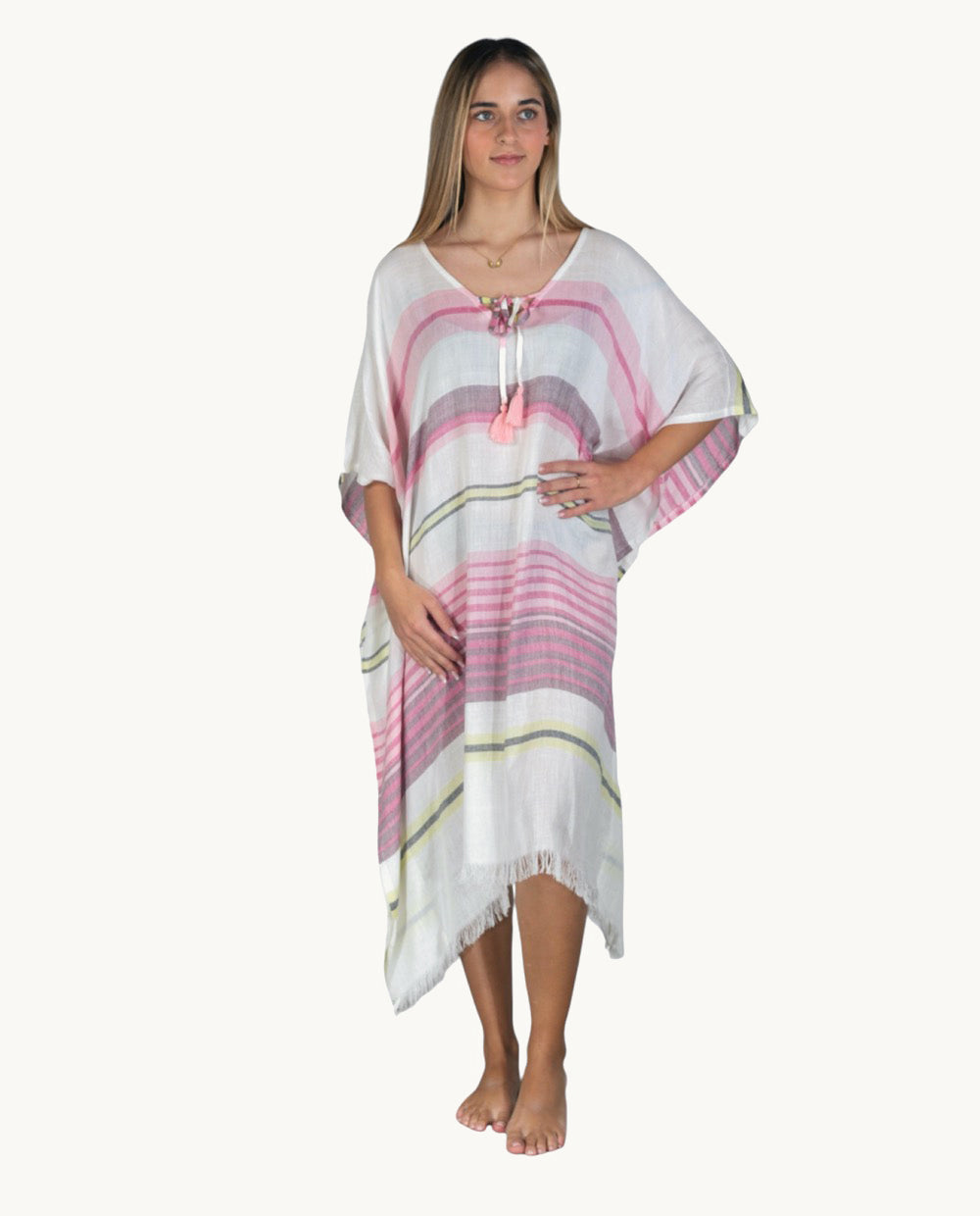 kurta-de-viscosa-kbas-color-fucsia-talla-nica image 2