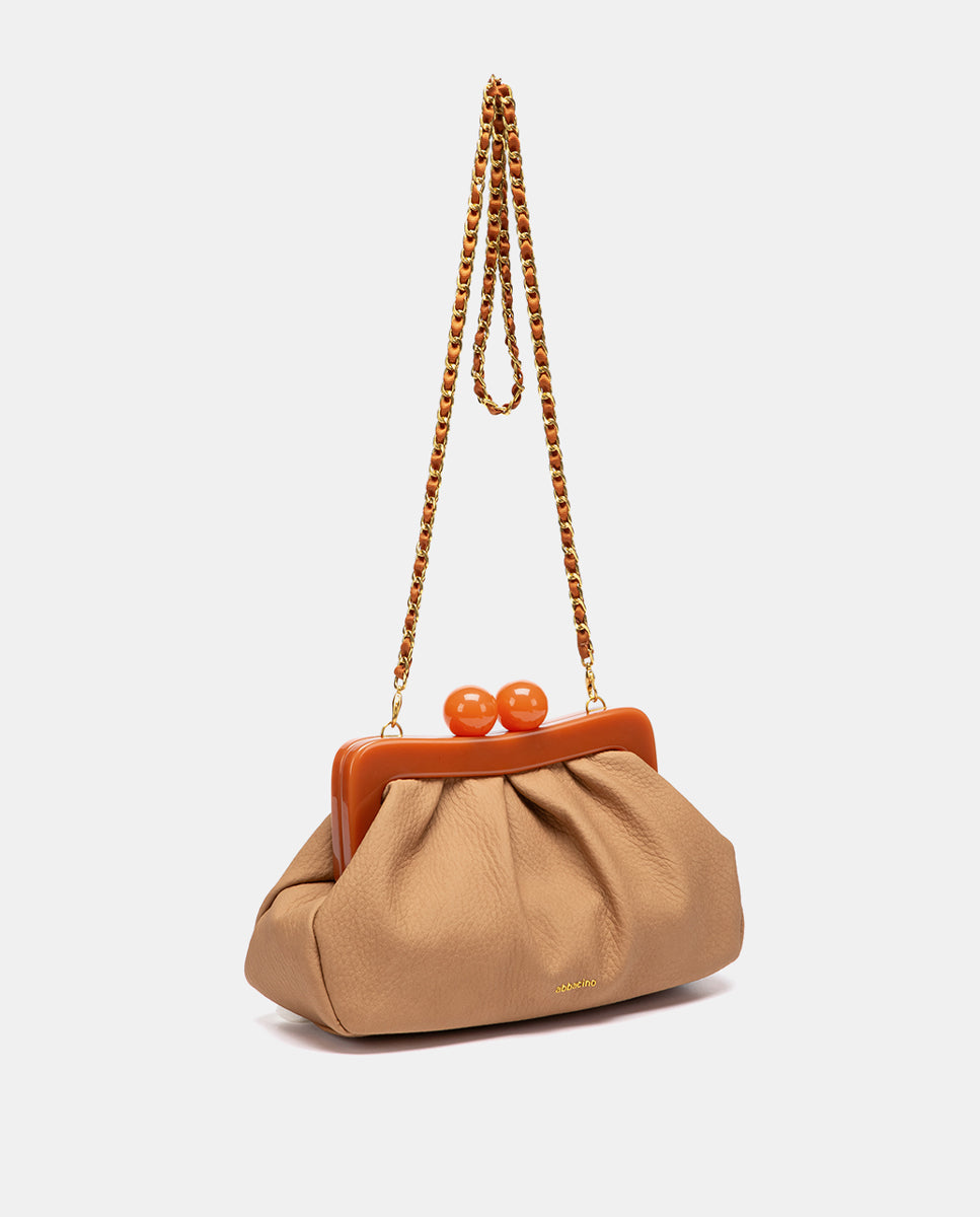 clutch-de-fiesta-abbacino-camel-estructurado-con-cadena image 2