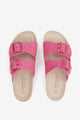 abbacino-sandalia-plana-de-mujer-ante-fucsia-con-hebillas image 6