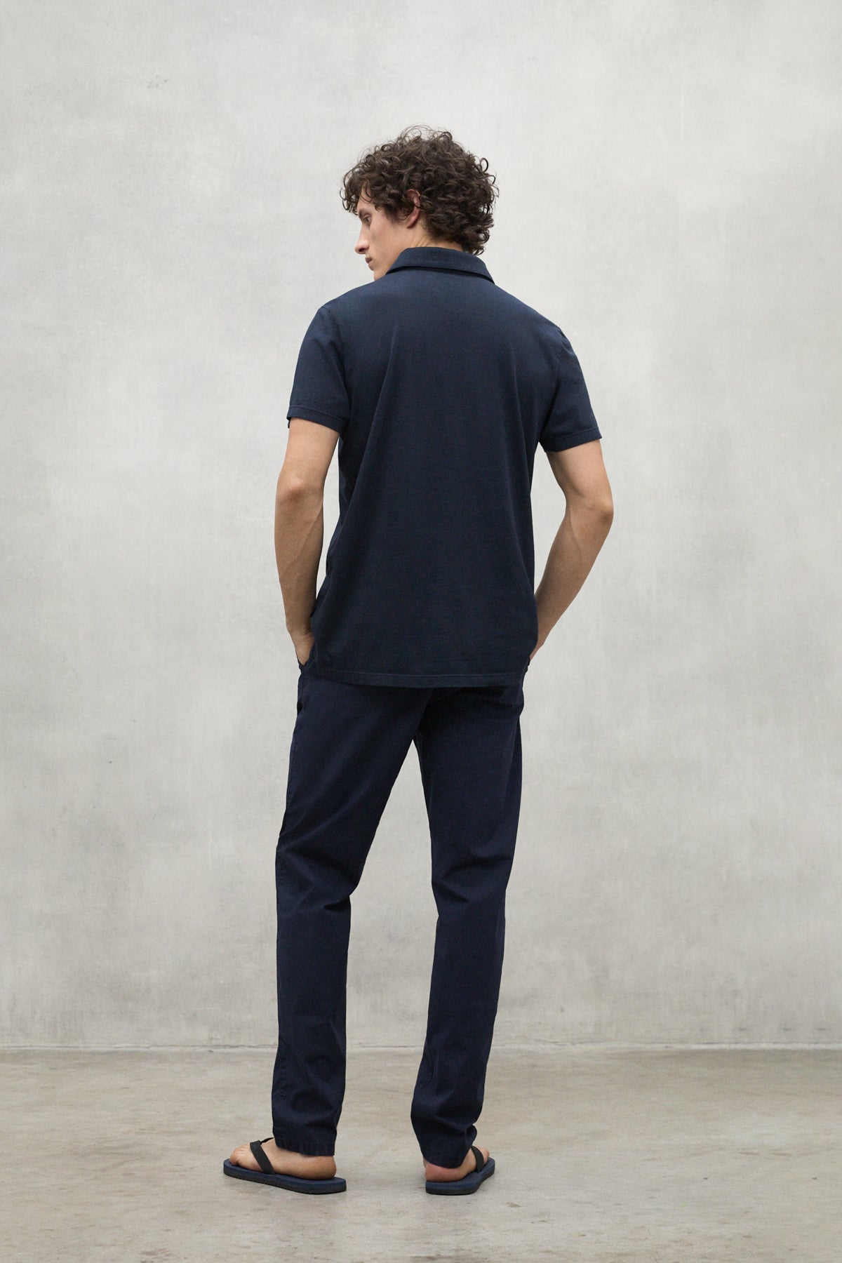 polo-ecoalf-theo-azul-marino-de-hombre-100-algod-n-reciclado-fit-regular image 3