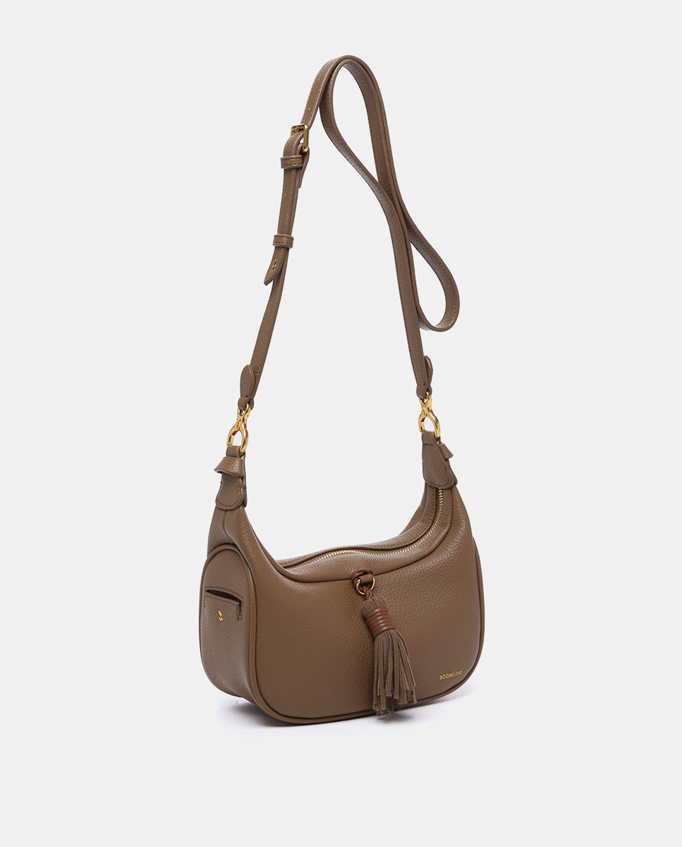 abbacino-bandolera-con-borla-materiales-reciclados-taupe image 2