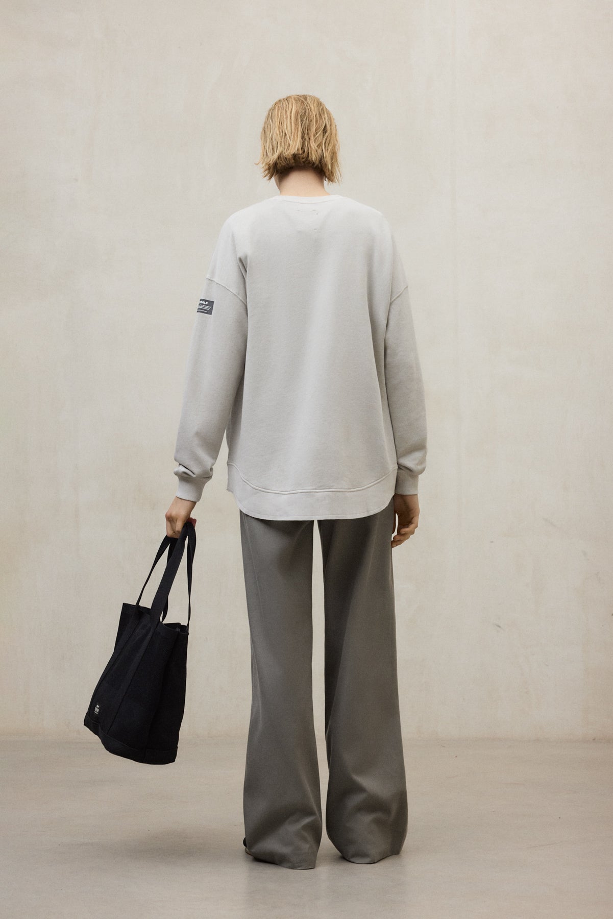 ecoalf-sudadera-elvas-gris-claro-de-mujer image 3