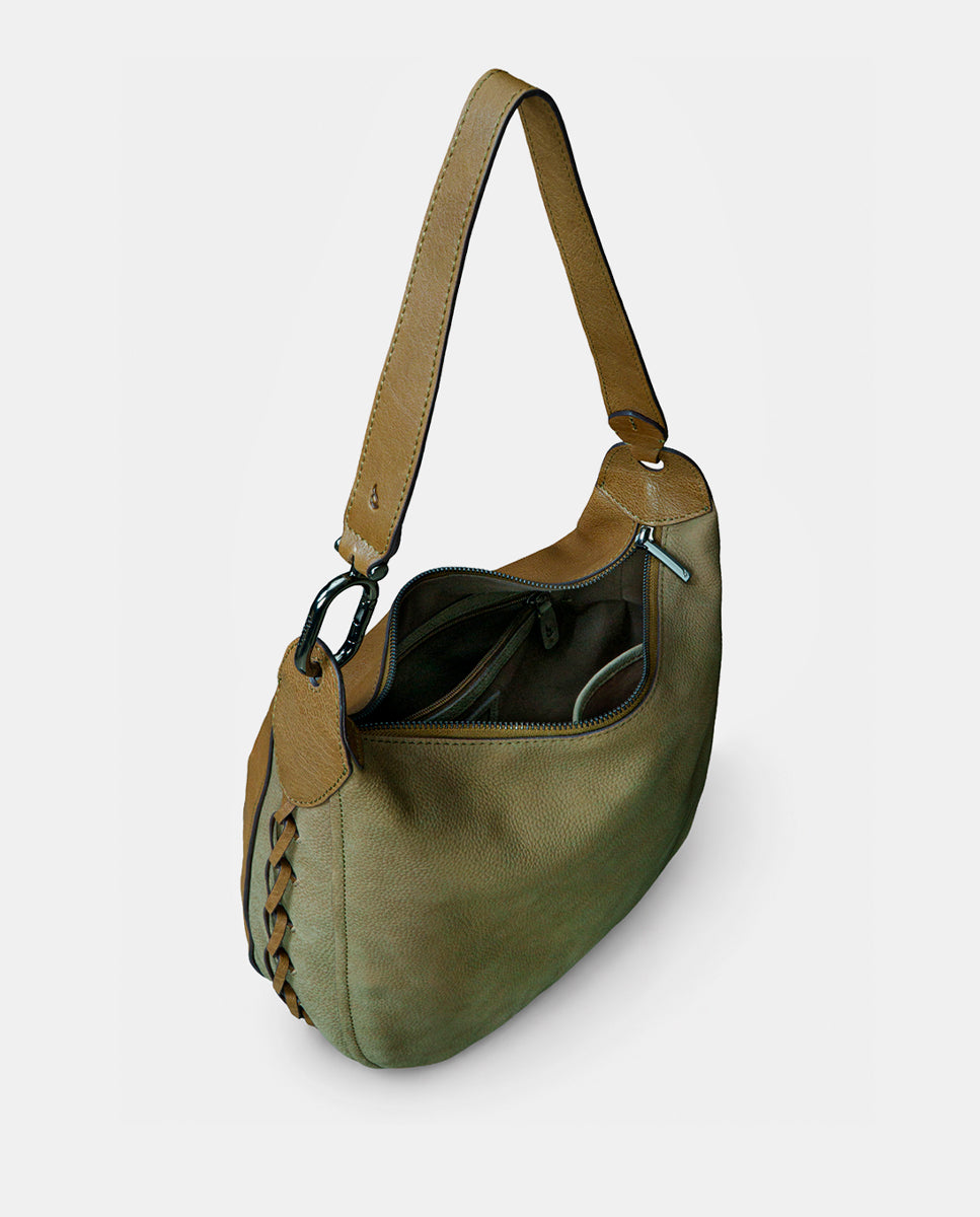 abbacino-bolso-hombro-nobuck-verde-trenzado image 4