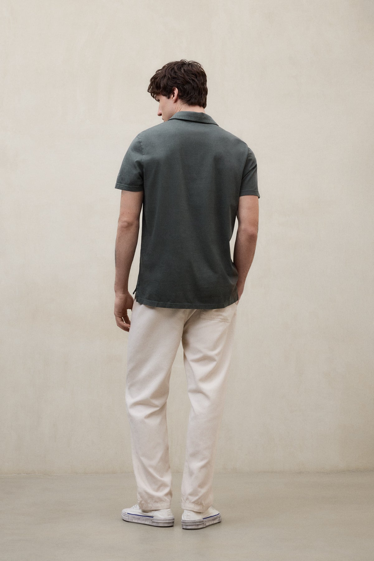 ecoalf-polo-de-punto-theo-verde-oscuro-para-hombre-100-algod-n-reciclado-fit-reg image 2