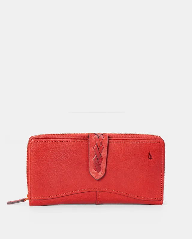 abbacino-cartera-grande-mujer-piel-burdeos-con-trenzado image 1