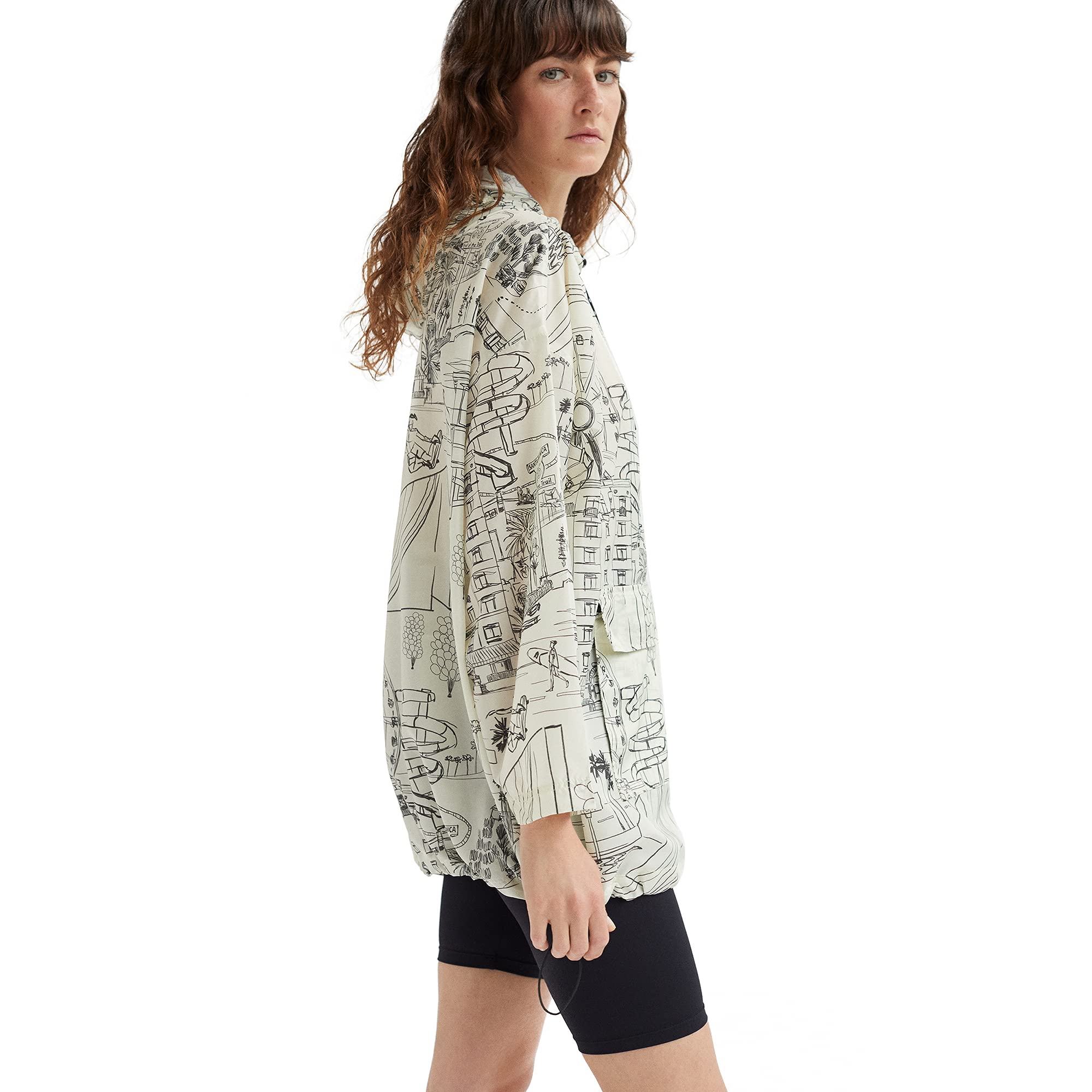 parfois-abrigo-estampado-con-capucha-mujer image 5