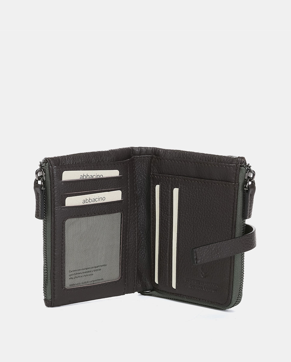 abbacino-cartera-peque-a-verde-en-nylon-reciclado-acolchado image 2