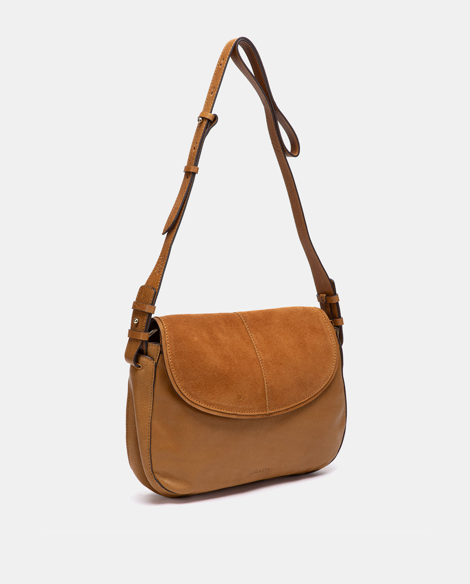 abbacino-bandolera-en-piel-y-serraje-cognac image 4