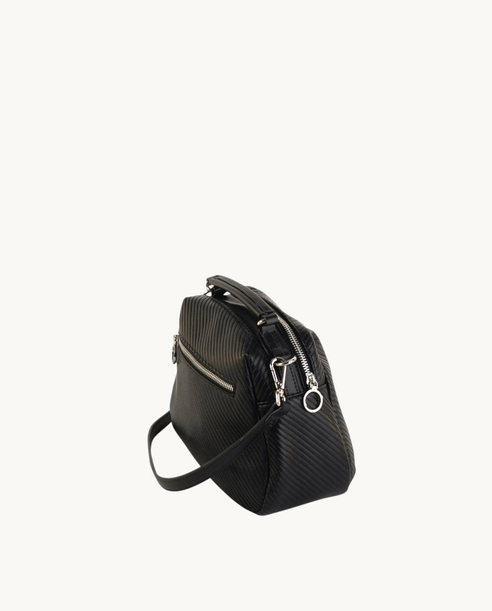 kbas-bandolera-de-piel-sint-tica-urban-sierpes-negro-24x12x21-cm-cremallera-asa- image 2