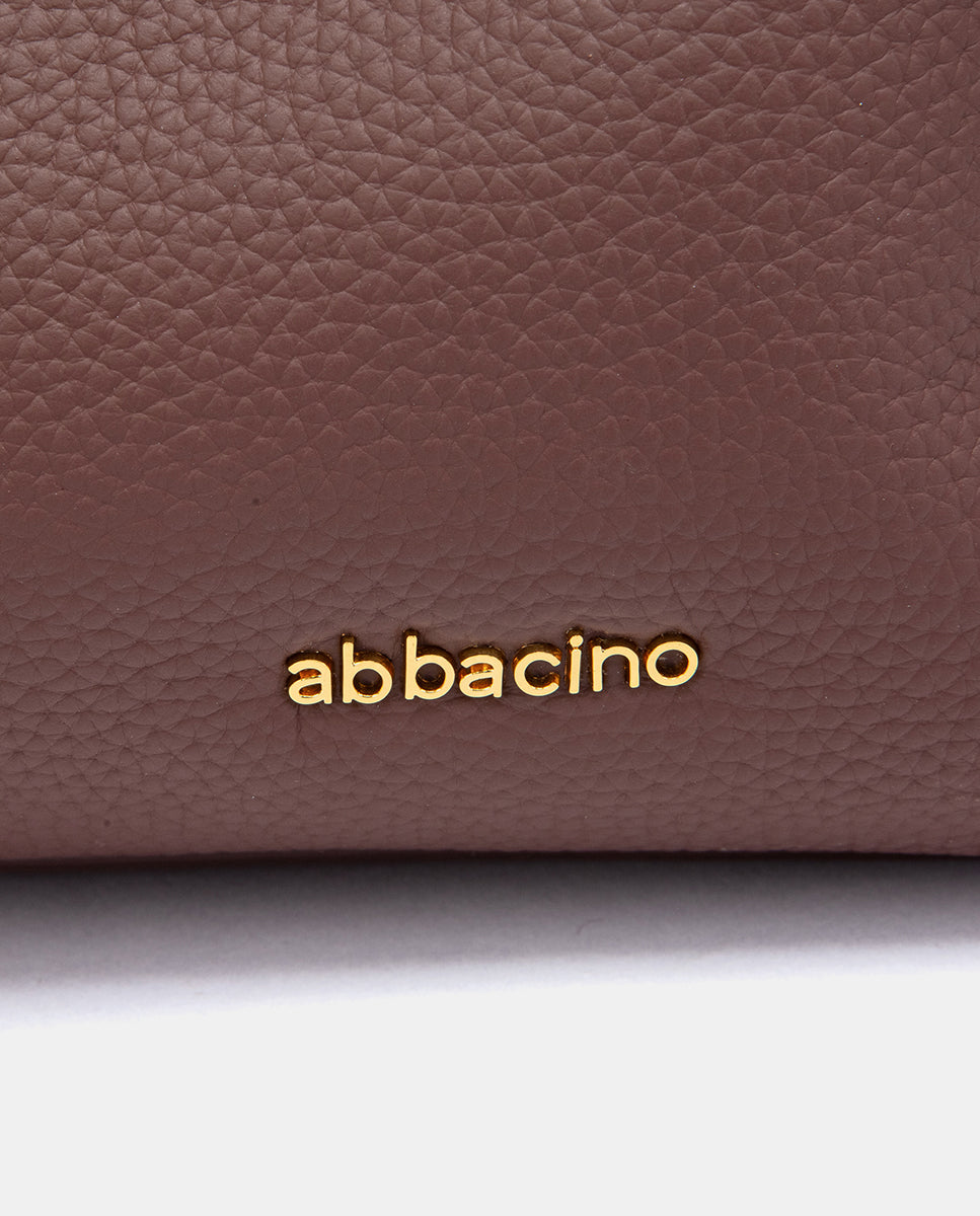 abbacino-bolso-de-hombro-piel-y-serraje-marr-n image 7
